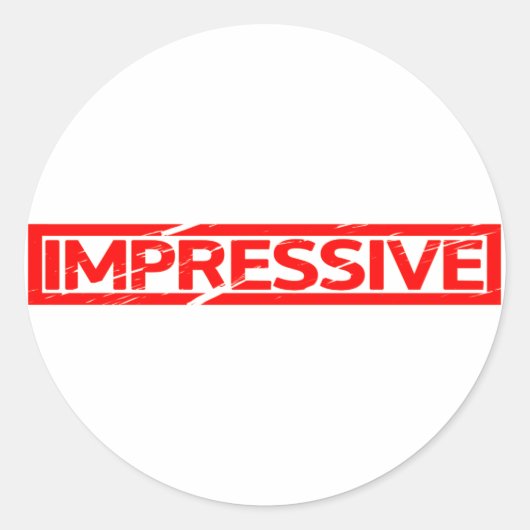 Sticker Rond Timbre impressionnant (Devant)