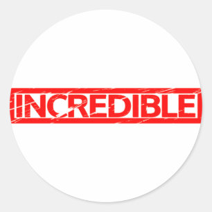 Sticker Rond Timbre incroyable