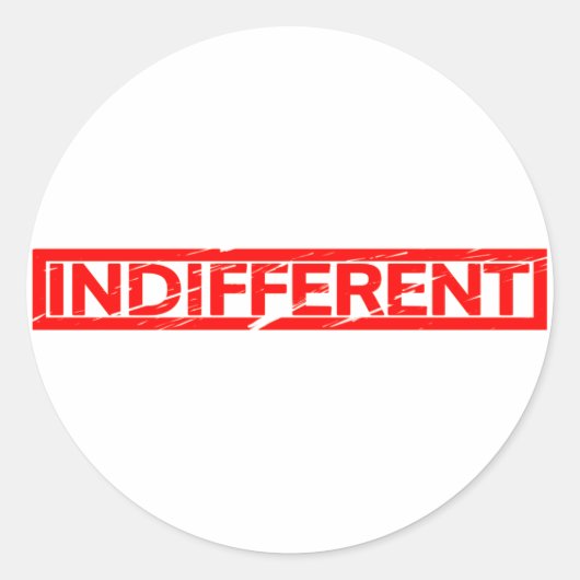 Sticker Rond Timbre indifférent (Devant)