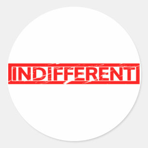 Sticker Rond Timbre indifférent