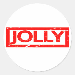 Sticker Rond Timbre Jolly