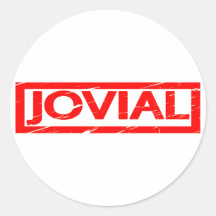 Sticker Rond Timbre jovial