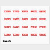 Sticker Rond Timbre Kaiser (Feuille)