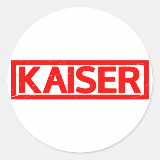 Sticker Rond Timbre Kaiser (Devant)