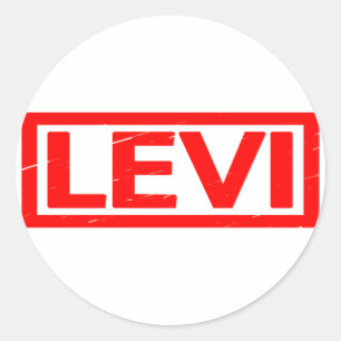 Sticker Rond Timbre Levi