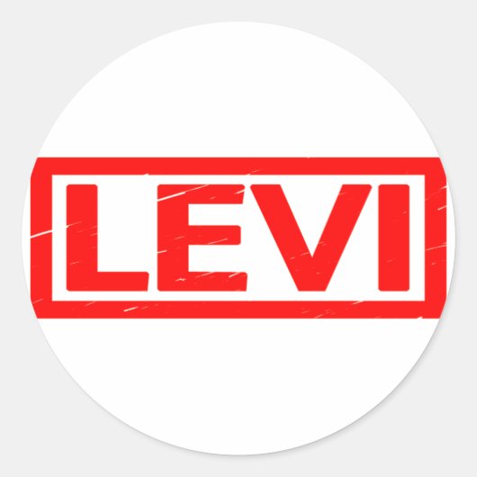Sticker Rond Timbre Levi (Devant)