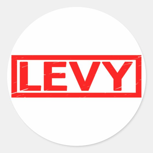Sticker Rond Timbre Levy (Devant)