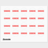 Sticker Rond Timbre logique (Feuille)