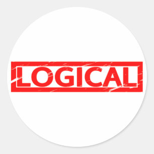Sticker Rond Timbre logique
