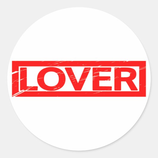 Sticker Rond Timbre Lover (Devant)