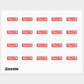 Sticker Rond Timbre Loyal (Feuille)