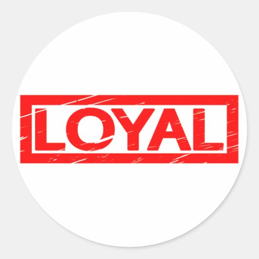 Sticker Rond Timbre Loyal (Devant)