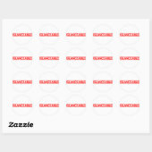 Sticker Rond Timbre lumineux (Feuille)