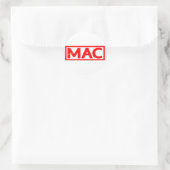 Sticker Rond Timbre Mac (Sac)