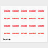 Sticker Rond Timbre Macabre (Feuille)