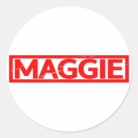Sticker Rond Timbre Maggie (Devant)