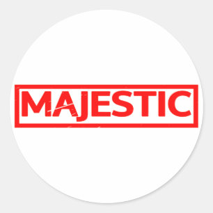 Sticker Rond Timbre majestueux