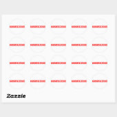 Sticker Rond Timbre manipulateur (Feuille)