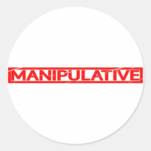 Sticker Rond Timbre manipulateur (Devant)
