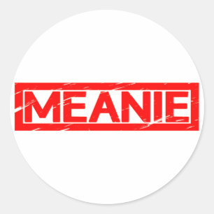 Sticker Rond Timbre Meanie