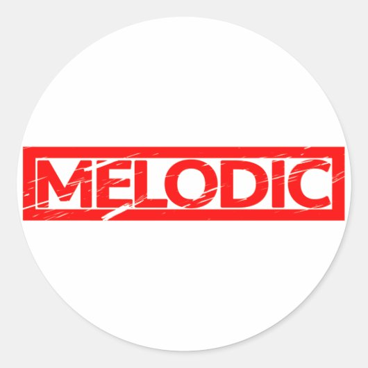 Sticker Rond Timbre mélodique (Devant)