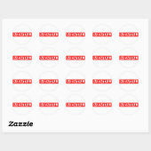 Sticker Rond Timbre mental (Feuille)