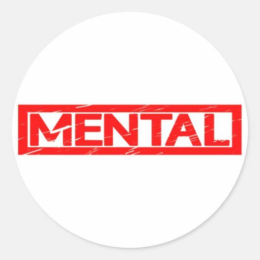 Sticker Rond Timbre mental (Devant)