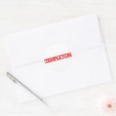 Sticker Rond Timbre modèle (Enveloppe)