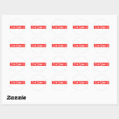 Sticker Rond Timbre Monster (Feuille)
