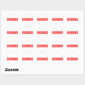 Sticker Rond Timbre morbide (Feuille)