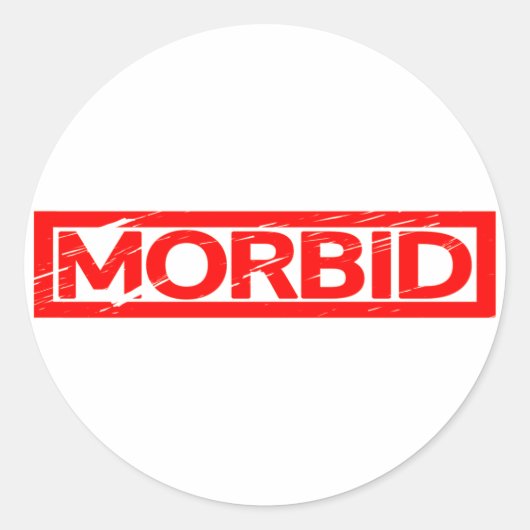 Sticker Rond Timbre morbide (Devant)
