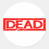 Sticker Rond Timbre mort (Devant)