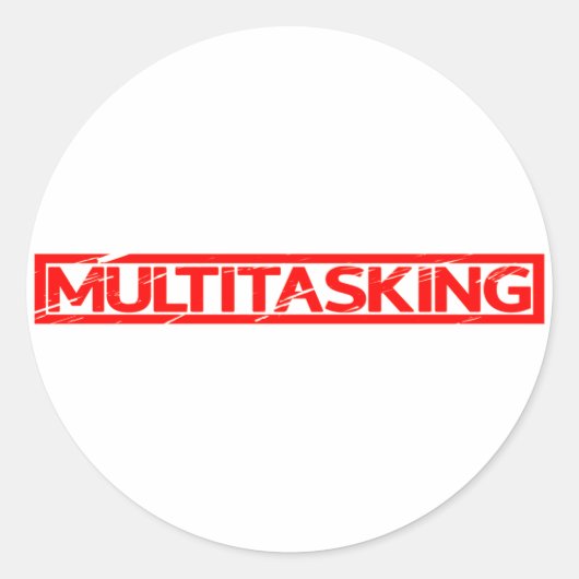 Sticker Rond Timbre multitâche (Devant)