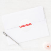 Sticker Rond Timbre multitâche (Enveloppe)