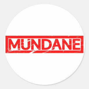 Sticker Rond Timbre Mundane