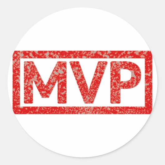 Sticker Rond Timbre MVP (Devant)