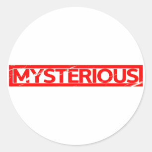 Sticker Rond Timbre mystérieux