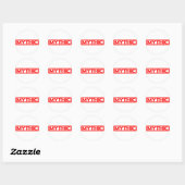 Sticker Rond Timbre Mythique (Feuille)