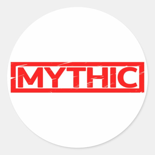 Sticker Rond Timbre Mythique (Devant)