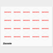 Sticker Rond Timbre Narcoleptique (Feuille)