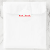Sticker Rond Timbre Narcoleptique (Sac)