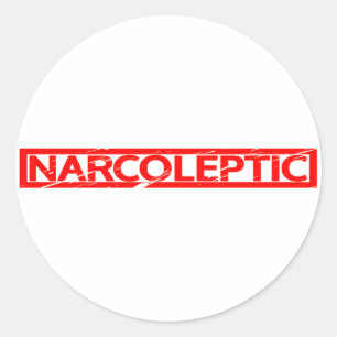 Sticker Rond Timbre Narcoleptique