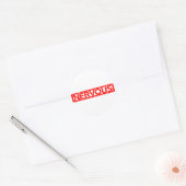 Sticker Rond Timbre nerveux (Enveloppe)