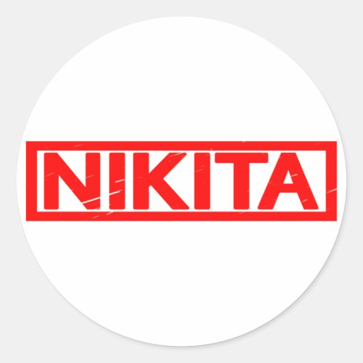 Sticker Rond Timbre Nikita (Devant)