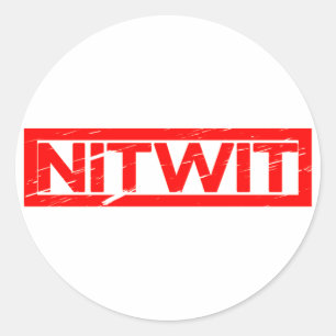 Sticker Rond Timbre Nitwit
