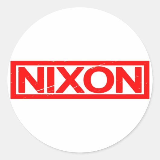 Sticker Rond Timbre Nixon (Devant)
