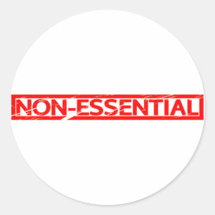 Sticker Rond Timbre non essentiel