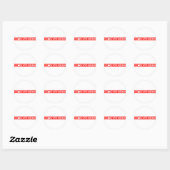 Sticker Rond Timbre non prévenant (Feuille)
