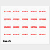 Sticker Rond Timbre non spécial (Feuille)