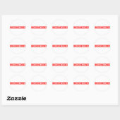 Sticker Rond Timbre Norcore (Feuille)